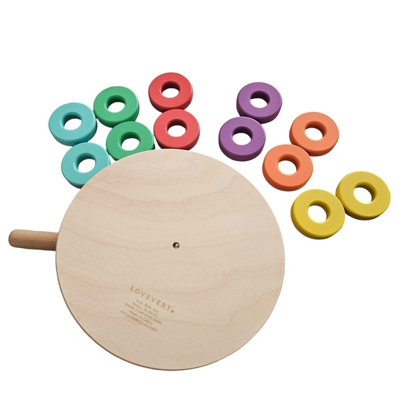 Lovevery Stacking Rainbow Ring Puzzle Game - Picture 2 of 3